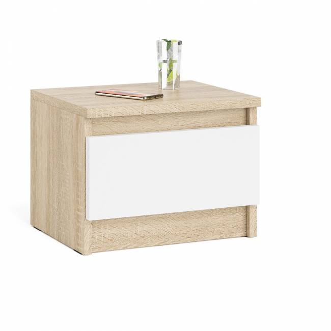 Тумба прикроватная Мори ТПМ400.1 цвет дуб сонома/белый
