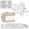 Тумба прикроватная Мори ТПМ400.1 цвет дуб сонома/белый