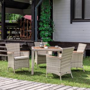 AMELIA обеденный комплект бежевого цвета на 4 персоны AMELIA обеденный комплект бежевого цвета на 4 персоны