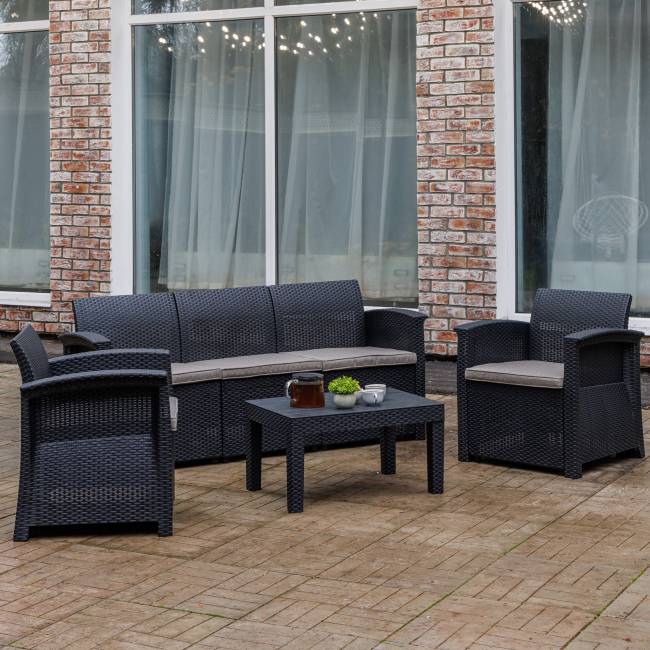 Комплект мебели LILY с трехместным диваном