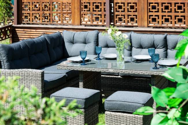 Угловой комплект Genry из искусственного ротанга Угловой комплект Genry из искусственного ротанга