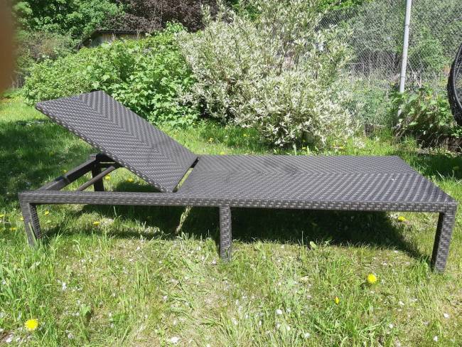 Усиленный плетеный шезлонг Strong