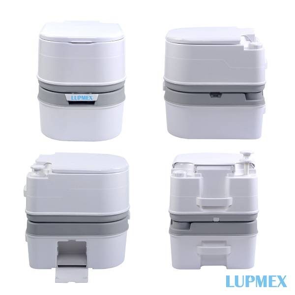 Биотуалет Lupmex, белый с серым 79002 с индикатором Биотуалет Lupmex, белый с серым 79002 с индикатором