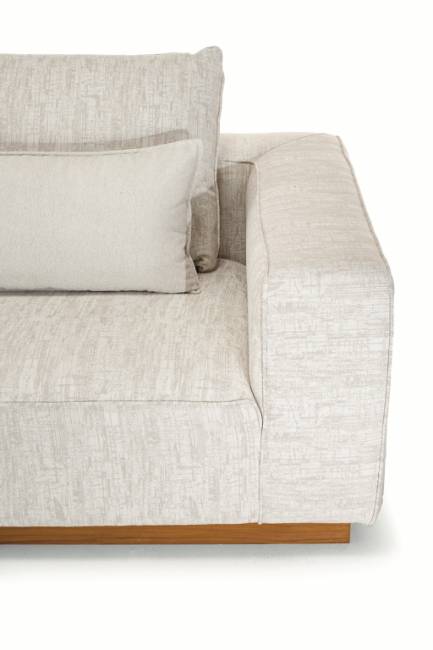 Диван модульный с подушками Don тик, бежевый 2600х1100х620 мм Диван модульный с подушками Don тик, бежевый 2600х1100х620 мм