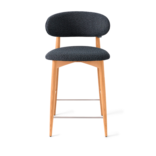 Стул Глори полубарный графит, опора бук светлый Стул Глори полубарный графит, опора бук светлый