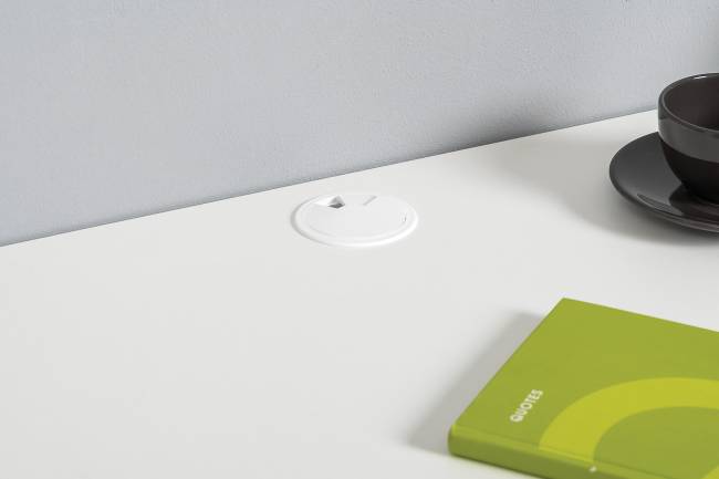 Рабочий стол с полкой и шкафом для одежды Торонто цвет белый шагрень/стальной серый