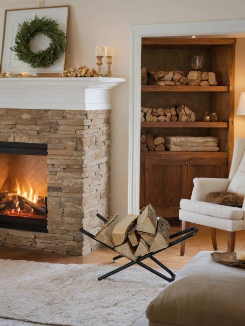 Дровница 2 черный