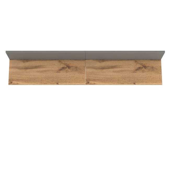 Вешалка с полкой на шесть крючков Октава цвет серый графит/дуб крафт золотой Вешалка с полкой на шесть крючков Октава цвет серый графит/дуб крафт золотой