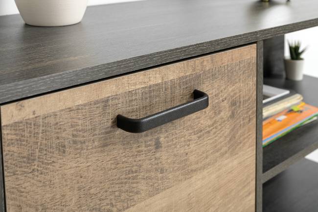 Два комода с ящиком и дверкой и комод с тремя ящиками Трувор цвет дуб гранж песочный/интра