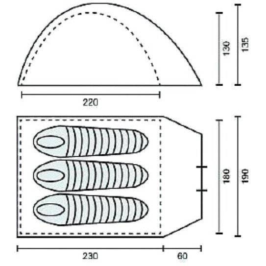 Палатка Campack Tent Rock Explorer 3
