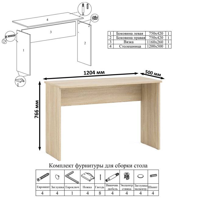 Большой комод МК1200.10 десять ящиков и письменный стол МСП1200 Мори цвет дуб сонома Большой комод МК1200.10 десять ящиков и письменный стол МСП1200 Мори цвет дуб сонома
