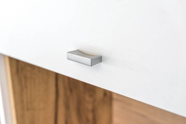 Пенал для гостиной Бэль цвет дуб крафт золотой/белый премиум Пенал для гостиной Бэль цвет дуб крафт золотой/белый премиум