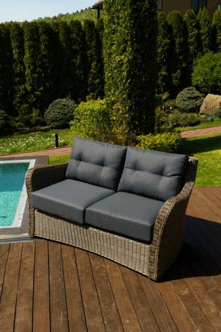 Диван 2-х местный "Венеция", коричневый