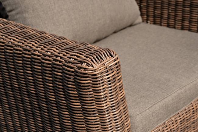 "Капучино" лаунж-зона из искусственного ротанга, цвет коричневый