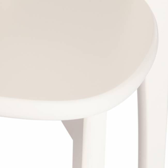 Стул Диамант/Diamante жесткое сиденье бук, айвори вайт, 42х42х85см (Комплект из 2 шт.) белый бук