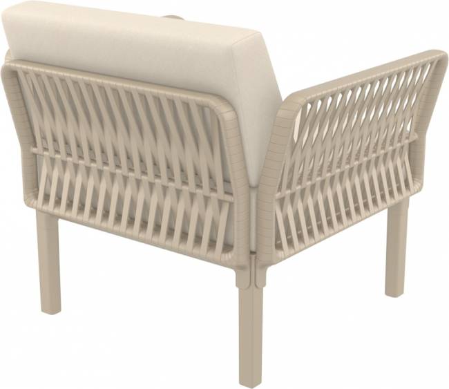 Комплект пластиковой мебели Portofino Lounge бежевый, бежевый