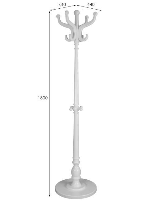 Вешалка напольная В 1Н белый Вешалка напольная В 1Н белый