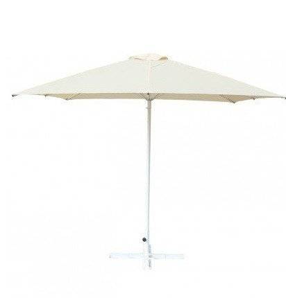 Зонт Митек уличный  2,5х2,5 м без волана, алюминий, с подставкой