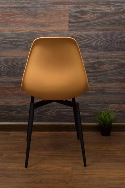 Стул Туссе чёрный /персиковый