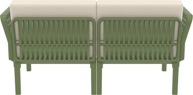 Комплект пластиковой мебели Portofino Lounge оливковый, бежевый Комплект пластиковой мебели Portofino Lounge оливковый, бежевый