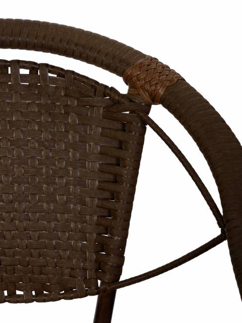 Кресло Denver (Денвер) из искусственного ротанга, орех