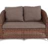 "Кон Панна" диван из искусственного ротанга двухместный, цвет коричневый "Кон Панна" диван из искусственного ротанга двухместный, цвет коричневый