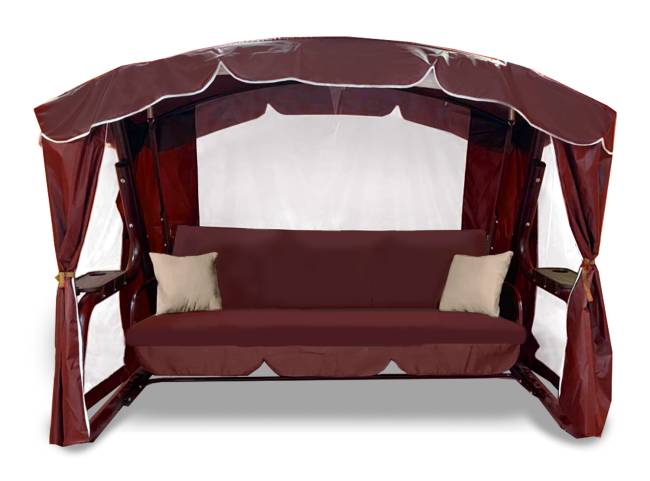 Качели садовые "Торонто Люкс Плюс", бордо Качели садовые "Торонто Люкс Плюс", бордо