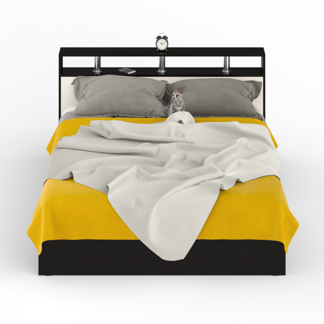 Кровать Камелия 1600 цвет венге/дуб лоредо