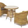 "Эспрессо - 80 R" обеденная группа плетеная, цвет соломенный "Эспрессо - 80 R" обеденная группа плетеная, цвет соломенный