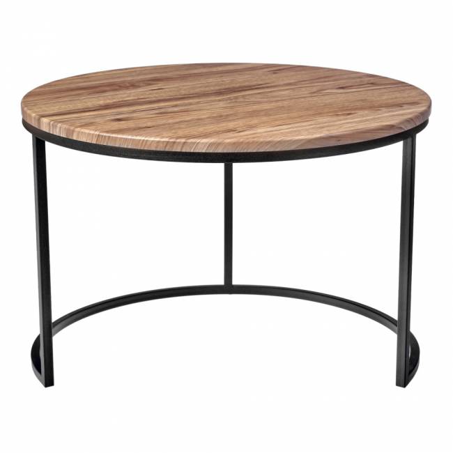 Набор кофейных столиков Tango орех и серый мрамор с чёрными ножками, 2шт Набор кофейных столиков Tango орех и серый мрамор с чёрными ножками, 2шт