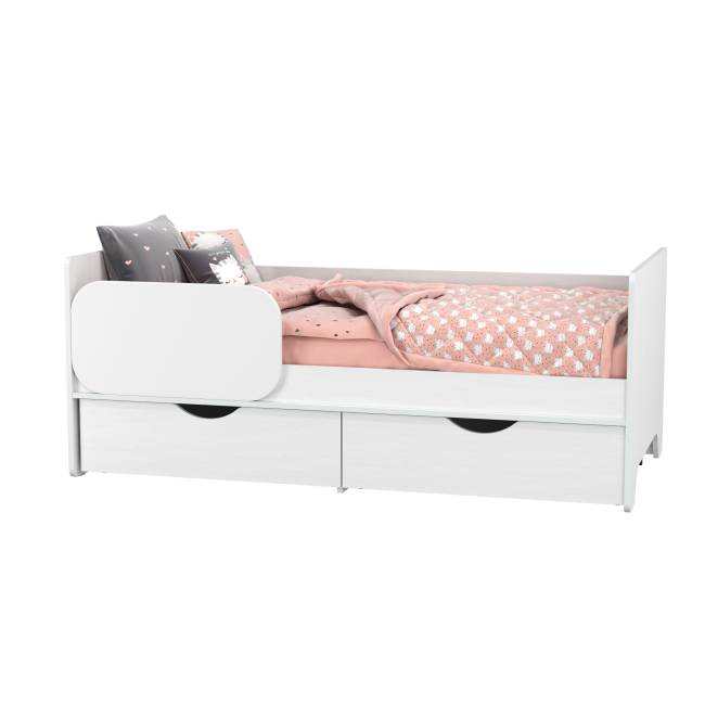 Кровать с ящиками Уна 11.22 цвет белый Кровать с ящиками Уна 11.22 цвет белый