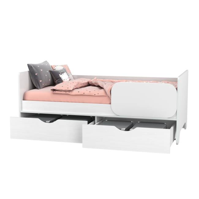 Кровать с ящиками Уна 11.22 цвет белый Кровать с ящиками Уна 11.22 цвет белый
