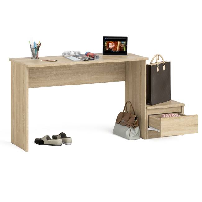 Стол письменный Мори с тумбой ТМП400.1 цвет дуб сонома Стол письменный Мори с тумбой ТМП400.1 цвет дуб сонома
