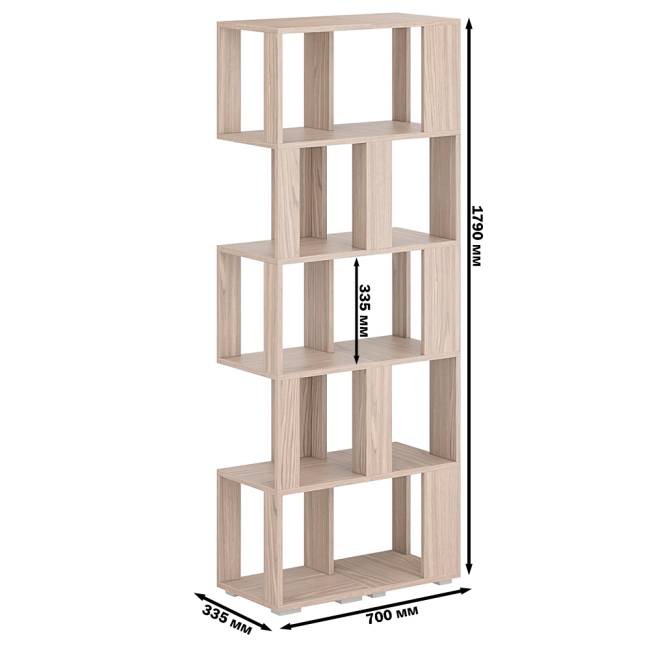 Комплект их 2-х стеллажей цвет ясень шимо светлый Комплект их 2-х стеллажей цвет ясень шимо светлый