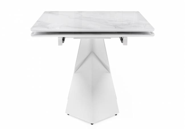 Хасселвуд 160(220)х90х77 белый мрамор / белый