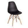 Стул CINDY (EAMES) (mod. 1801) дерево бук/металл/сиденье пластик, 45x51x82 см, Black (черный) (Комплект из 4 шт.) черный