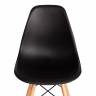 Стул CINDY (EAMES) (mod. 1801) дерево бук/металл/сиденье пластик, 45x51x82 см, Black (черный) (Комплект из 4 шт.) черный