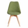 Стул TULIP SOFT (mod. 053V) / 1 шт. в упаковке дерево/пластик/ткань, 49,5 x 54,5 x 84 см, Зеленый (Green) LY1701-7 зеленый