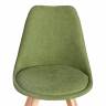 Стул TULIP SOFT (mod. 053V) / 1 шт. в упаковке дерево/пластик/ткань, 49,5 x 54,5 x 84 см, Зеленый (Green) LY1701-7 зеленый