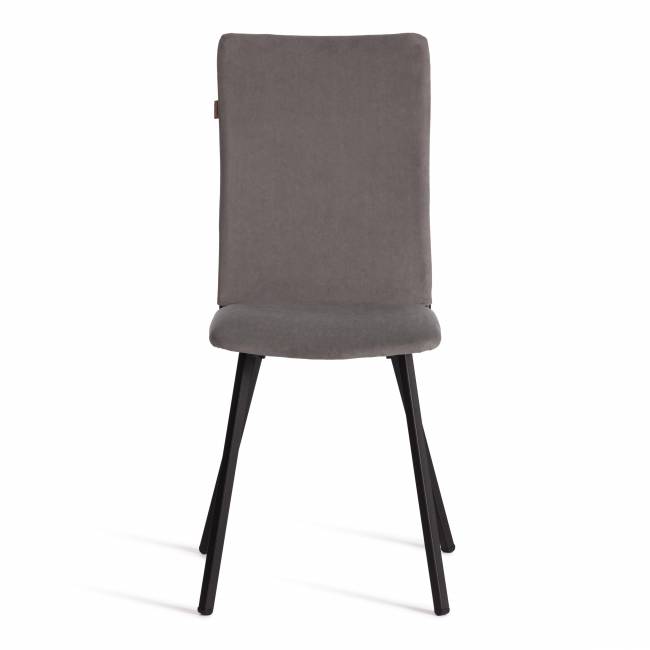 Стул обеденный Ля Русс/La Rousse велюр, серый/черный, 29, 49х50х93 серый флок