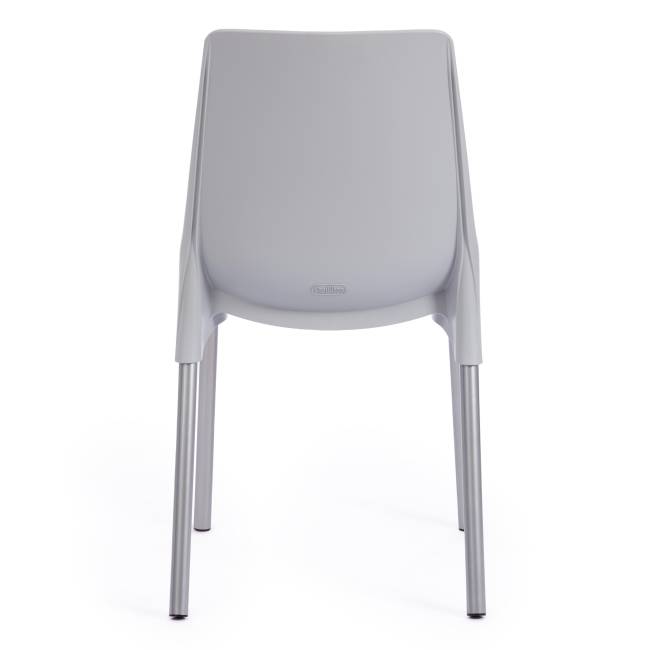 Стул GENIUS (mod 75) / 1 шт. в упаковке металл/пластик, 46x56x84cм, серый/ножки хром серый металл/пластик Стул GENIUS (mod 75) / 1 шт. в упаковке металл/пластик, 46x56x84cм, серый/ножки хром серый металл/пластик