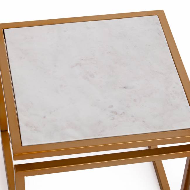Столик кофейный Secret de Maison Кватро/Quattro (мод. 14153) алюминиевый сплав/мрамор, 41х41х41см, золотой/белый мрамор золотой/белый мрамор алюминиевый сплав/мрамор Столик кофейный Secret de Maison Кватро/Quattro (мод. 14153) алюминиевый сплав/мрамор, 41х41х41см, золотой/белый мрамор золотой/белый мрамор алюминиевый сплав/мрамор