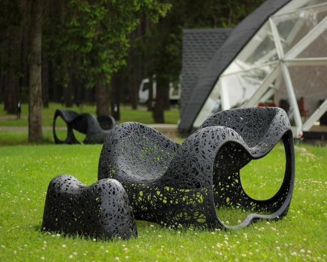 Базальтовое кресло "Portal", Черное Базальтовое кресло "Portal", Черное