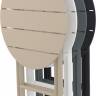 Стол пластиковый складной Helen Folding Table ⌀60 белый ⌀600х740 мм