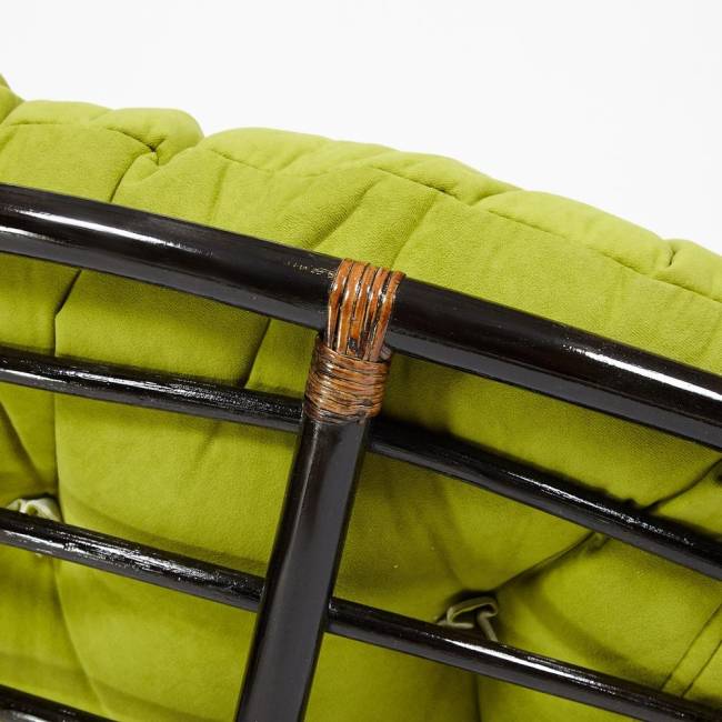 Кресло Папасан/Papasan (23/01 W) /с подушкой/ диаметр подушки 125см, 115х101х104см, античный черно-коричневый, флок олива, 23 Antique brown (античный черно-коричневый) Кресло Папасан/Papasan (23/01 W) /с подушкой/ диаметр подушки 125см, 115х101х104см, античный черно-коричневый, флок олива, 23 Antique brown (античный черно-коричневый)