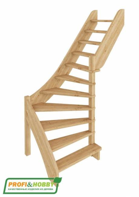 Деревянная лестница ЛС-92м под покраску