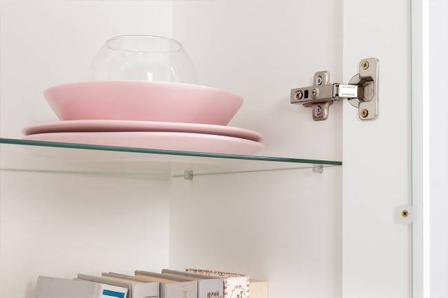 Стенка в гостиную Валенсия № 80 цвет белый шагрень