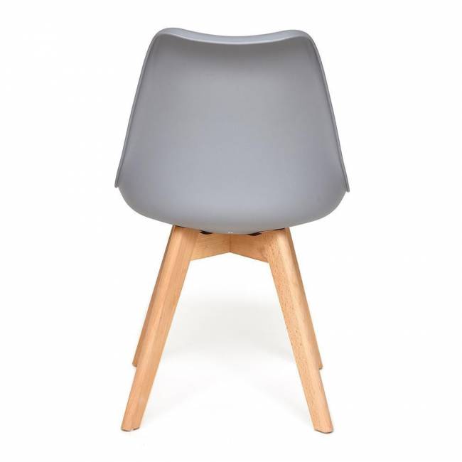 Стул TULIP (mod. 73) дерево/пластик/ПУ, 48.5*52.5*83cм, серый (Комплект из 4 шт.) серый дерево/пластик/ПУ Стул TULIP (mod. 73) дерево/пластик/ПУ, 48.5*52.5*83cм, серый (Комплект из 4 шт.) серый дерево/пластик/ПУ