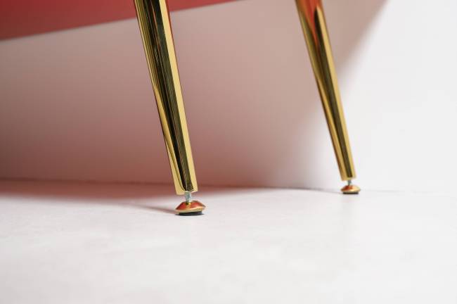 Комод-тумба Кармин 16.230.03 цвет красный/белый, фасады с рисунком Бразильские домики