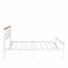 Кровать Iris (mod.9311) дерево гевея/металл, 160*200 см (Queen bed), Белый (White) Белый (White) дерево гевея/металл
